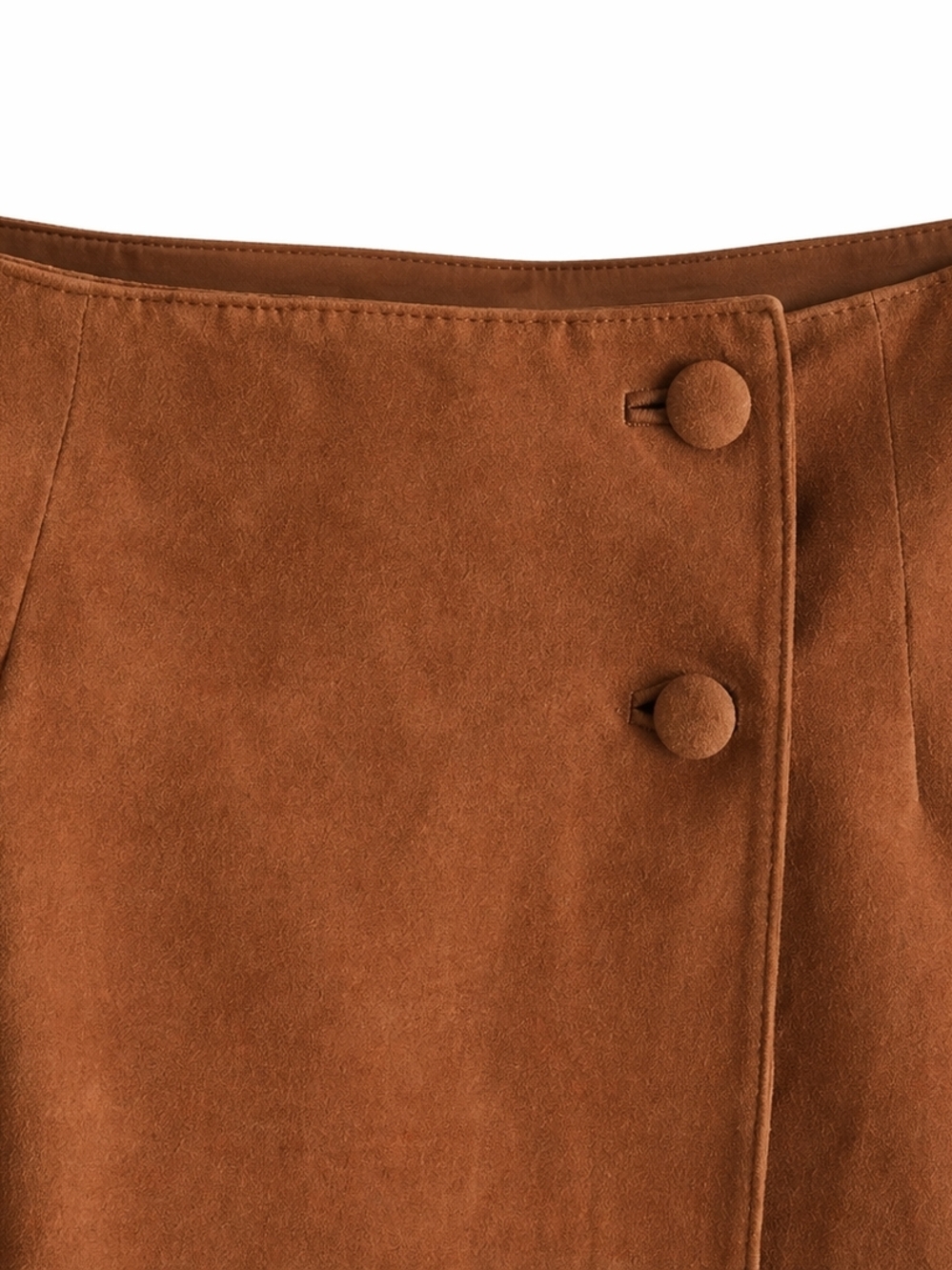 Brandon Thomas 100% Leather Fringe Skirt Brown Western Boho Festival Mini S 9/10 - Picture 3 of 14